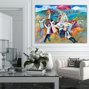 Houpa in Jerusalem / Ruth Rabinkov Giclee Print AHAVART