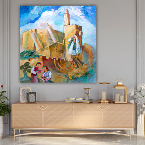 Migdal David / Ruth Rabinkov Giclee Print AHAVART