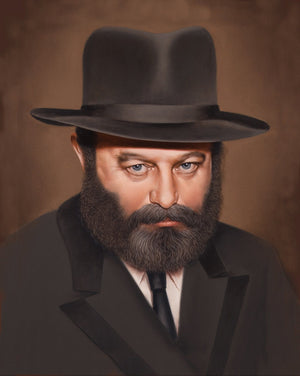 The Rebbe Young/ By Mikhail Chapiro Giclee Print AHAVART