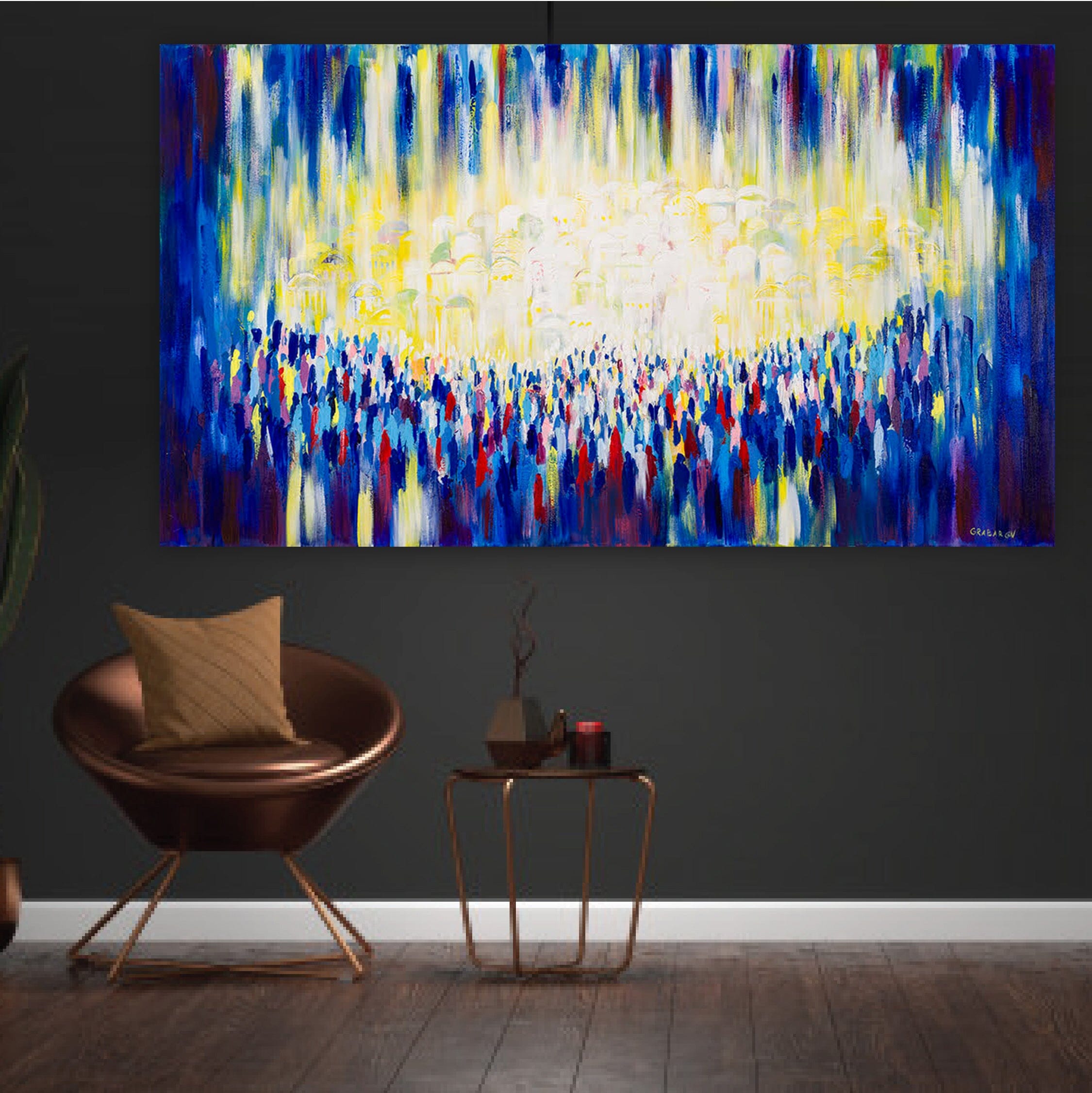 Anna Grabar / '' City of Light'' Giclee Print AHAVART 