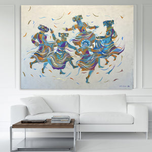 Anna Grabar / Hassidim Dance Giclee Print AHAVART 