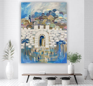 Anna Grabar / Jerusalem Gates Giclee Print AHAVART 