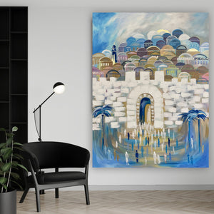 Anna Grabar / Jerusalem Gates Giclee Print AHAVART 