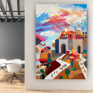 Anna Grabar / ''On my way to Jerusalem'' Giclee Print AHAVART 