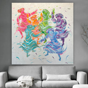 Anna Grabar / Simcha Dance Giclee Print AHAVART 