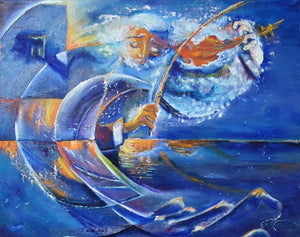 Chouraki Eden / The Violin Player Original Painting AHAVART 