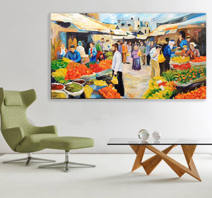 Grabar Anna / Ben Yehuda Market Original Painting AHAVART 