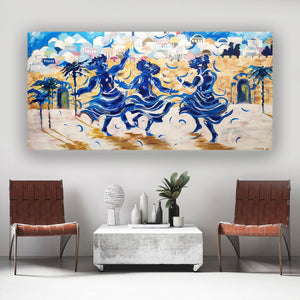 Grabar Anna / Blue Dancers Original Painting AHAVART 