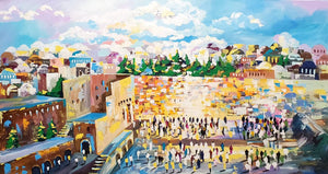 Grabar Anna / Gold Jerusalem Original Painting AHAVART 
