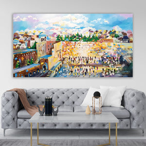 Grabar Anna / Gold Jerusalem Original Painting AHAVART 
