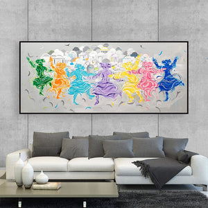 Grabar Anna / ''Joy in Jerusalem'' Original Painting AHAVART 