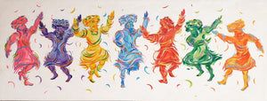 Grabar Anna / Simha Dance Original Painting AHAVART 