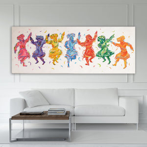 Grabar Anna / Simha Dance Original Painting AHAVART 