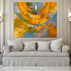 Grossman Eduard / ''Eternal Fire'' Original Painting AHAVART 