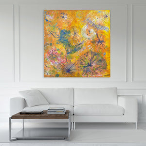 Harrouch Mordekhai Michel / ''The 42 Stations in the desert: Sparks'' Original Painting AHAVART 