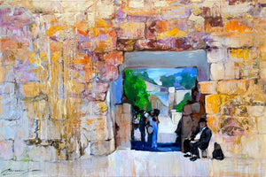 Moskalev Sergei / Old Jerusalem Gate Original Painting AHAVART 