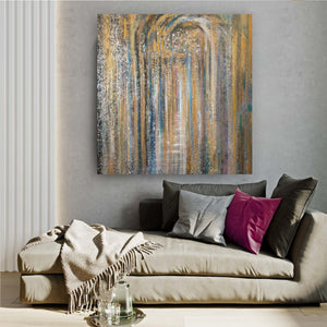 Raanan Yoram / ' Golden Gateway'' Original Painting AHAVART 