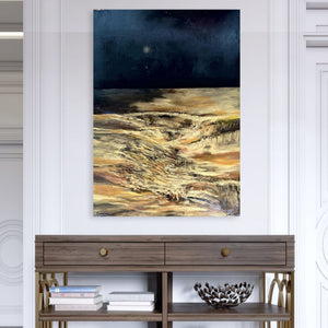 Raanan Yoram / '' Kidron Night' Original Painting AHAVART 