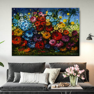 Rogelio Cabrera - Campo de Flores Original Painting AHAVART 