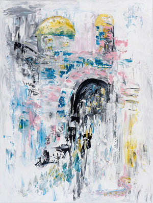 Snesareva Lioudmila / Old City Original Painting AHAVART 