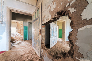 Deserted Doorways - Ghost Town - Kolmanskop Namibia Fine Art Photography AHAVART 