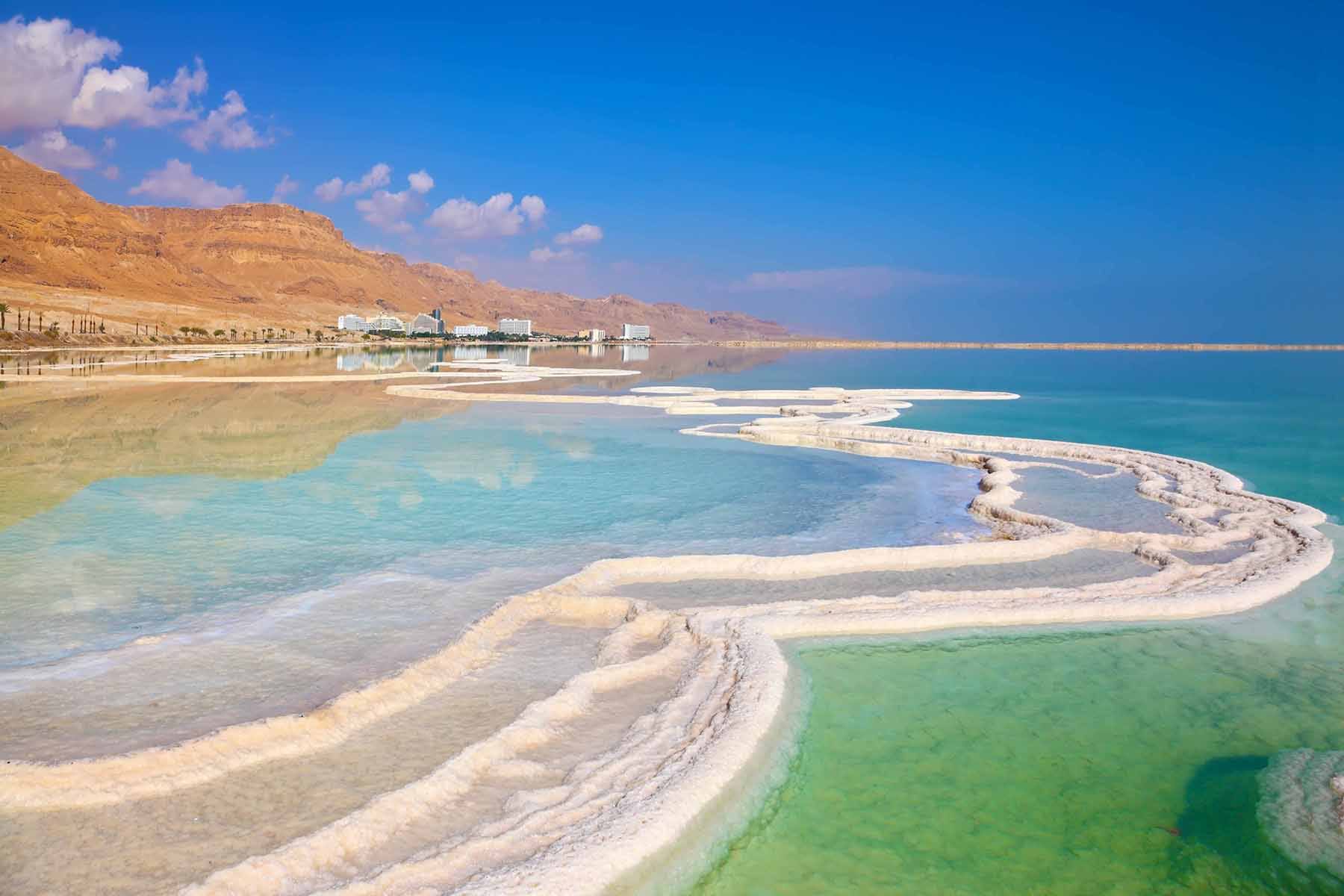 Ein Bobek - Salt Deposit at Shore - Masada - Israel Fine Art Photography AHAVART 
