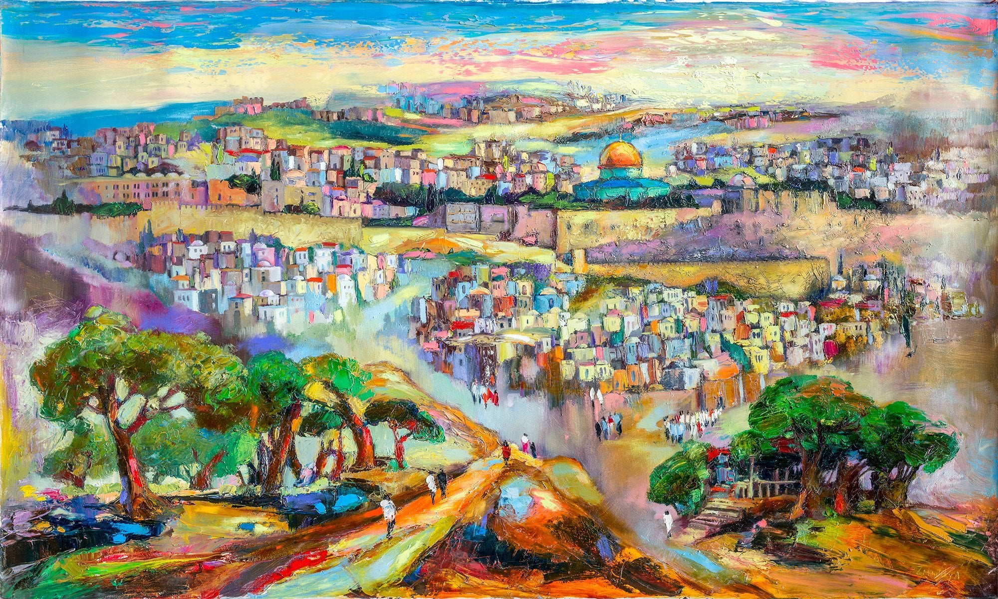 Jerusalem / Anna Zarnitsky Giclee Print AHAVART 