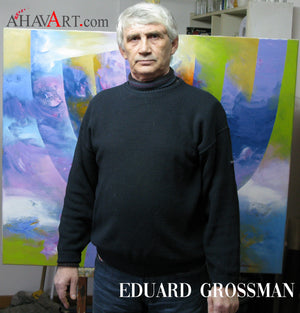 '' Jerusalem the Top of the World' / Eduard Grossman Giclee Print AHAVART 