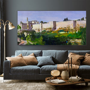 Jerusalem Walls / Sergei Moskalev Giclee Print AHAVART 