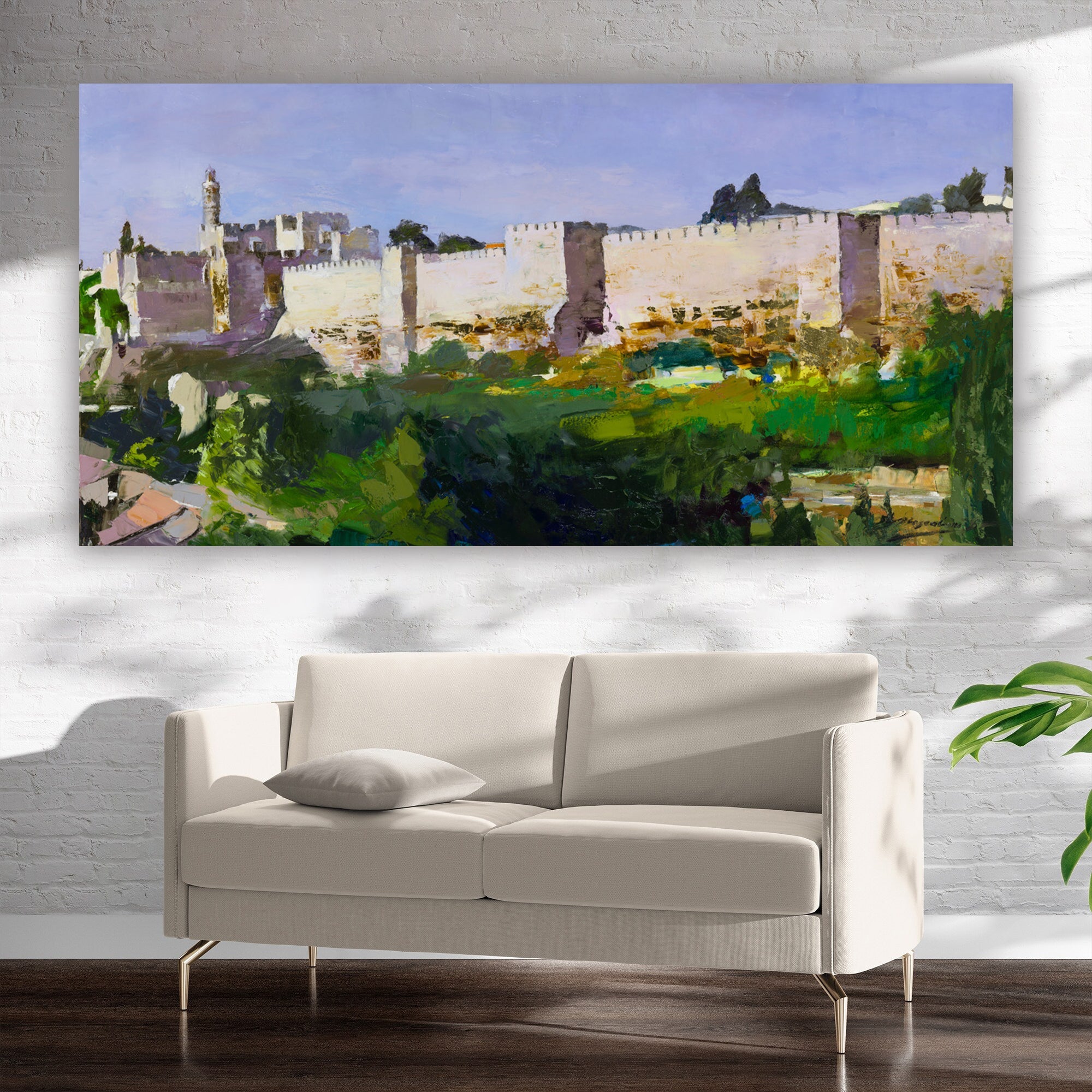 Jerusalem Walls / Sergei Moskalev Giclee Print AHAVART 