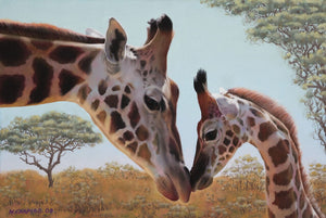 Mikhail Chapiro - Motherhood-Giraffes AHAVART 