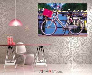 Pink Bicycle - Amsterdam - Holland / Patrick Huot Fine Art Photography AHAVART 