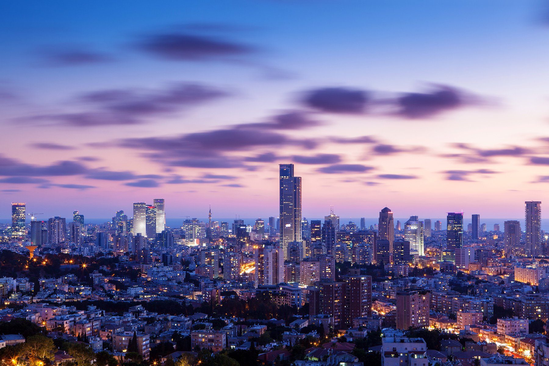 Purple Tel-Aviv - Israel Fine Art Photography AHAVART 
