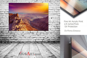 Red Mountains - Masada Fine Art Photography AHAVART 
