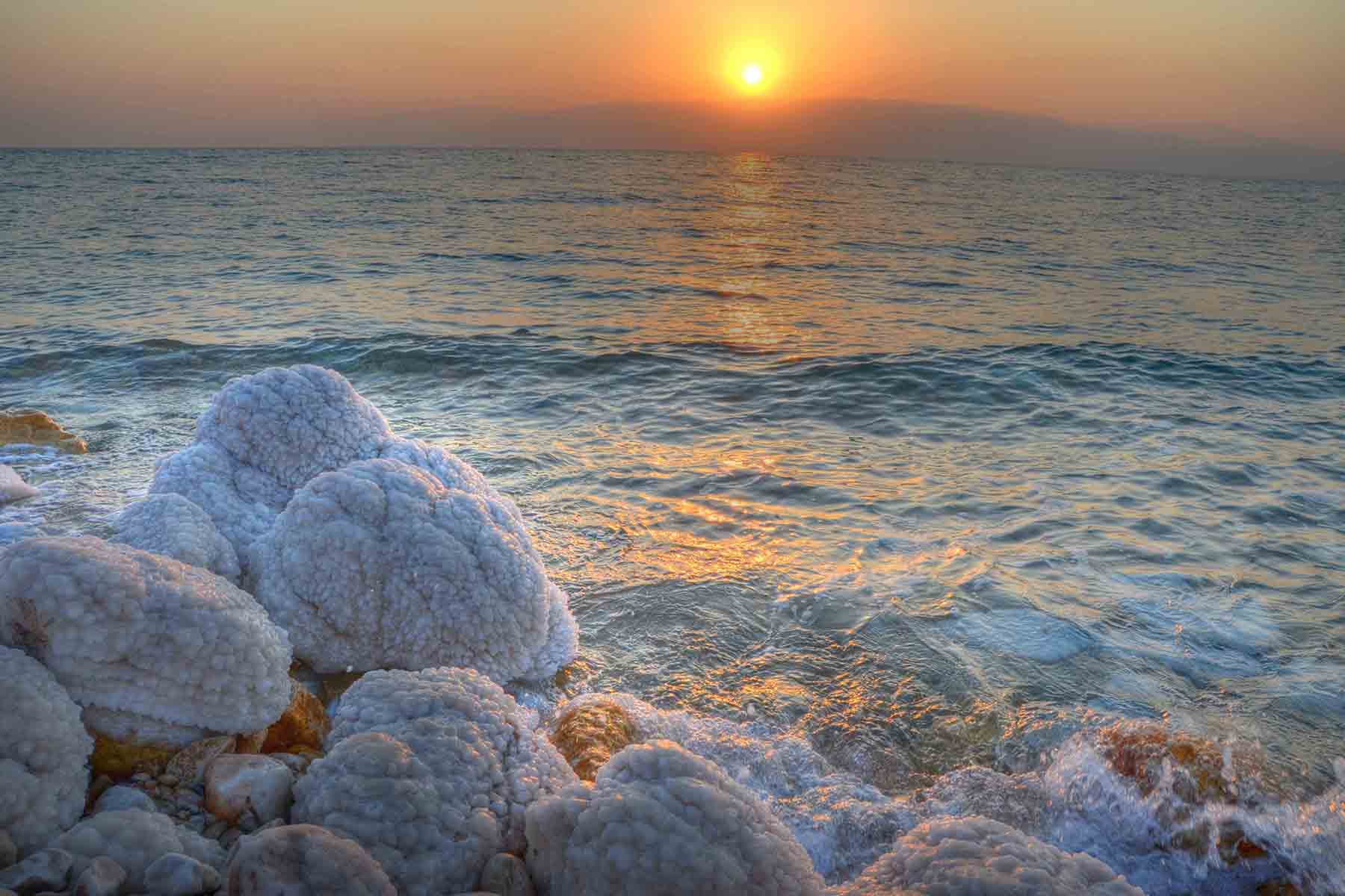 Salt Formations and Green Waters at the Dead Sea - Israel Fine Art Photography AHAVART 