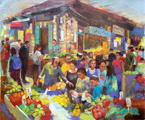 Shuk in Jerusalem / Anna Zarnitsky Giclee Print AHAVART 