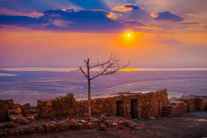 Sunset from the Top of Ancient Fortress of Masada Fine Art Photography AHAVART 