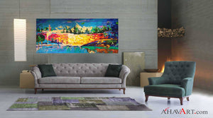 Sunset in Jerusalem Original Painting AHAVART 