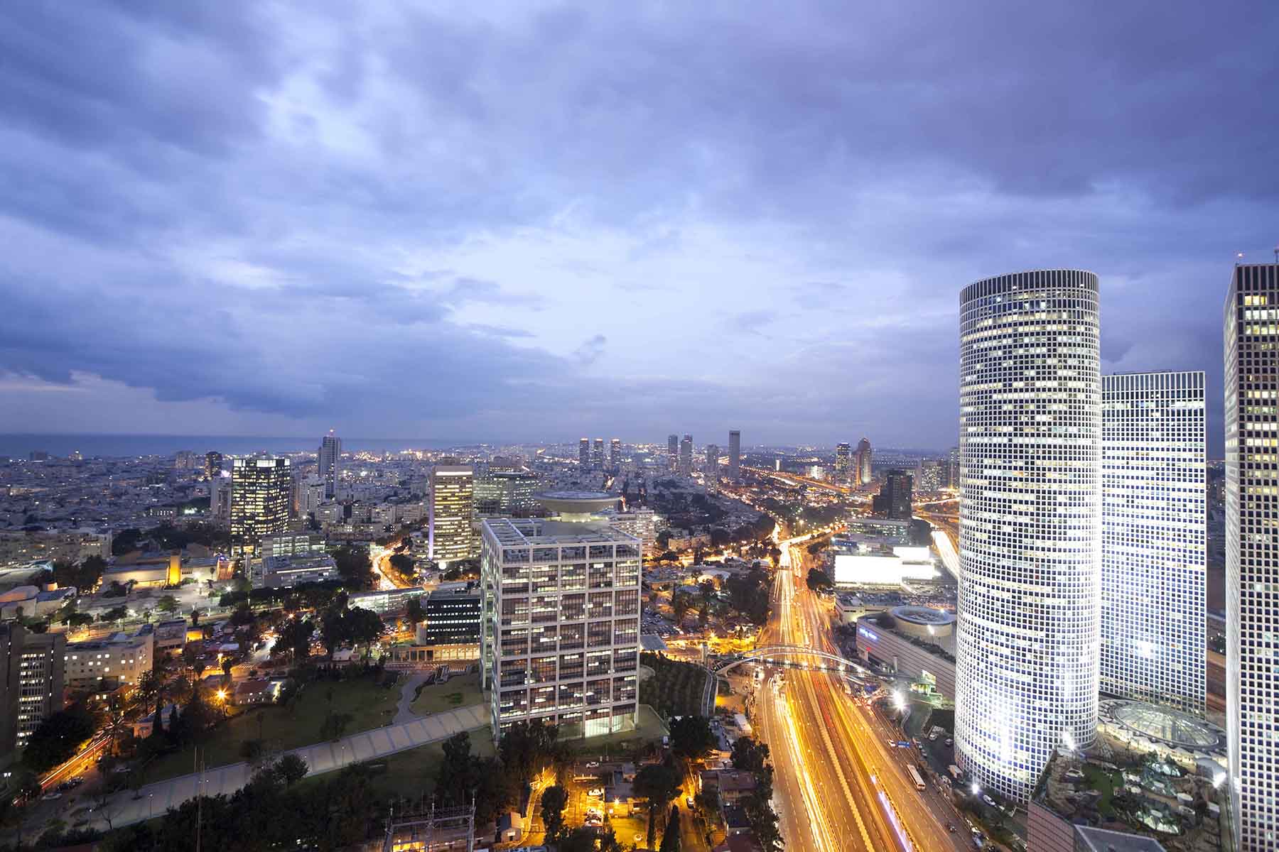 Tel-Aviv Aerial View - Israel Fine Art Photography AHAVART 