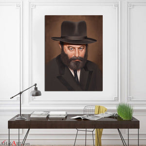 The Rebbe Young/ By Mikhail Chapiro Giclee Print AHAVART 